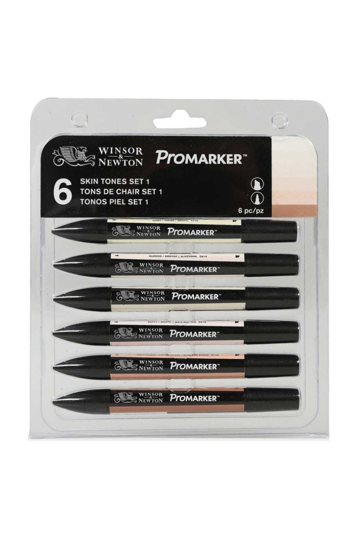 Winsor Newton Promarker Grafik Kalemi 6'Lı Set Skin Tones