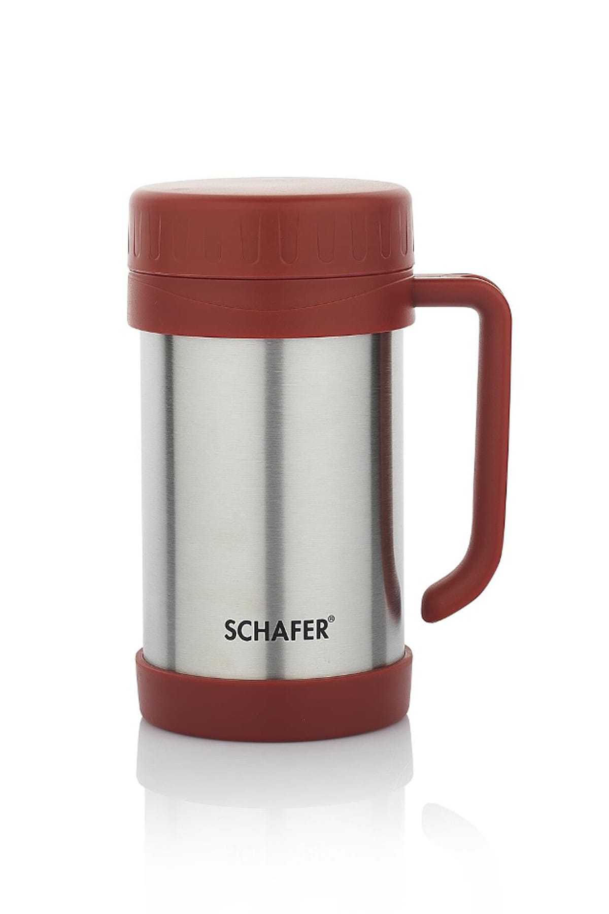 Schafer Iron Man Kulplu Termos - 0,5Lt - Kırmızı