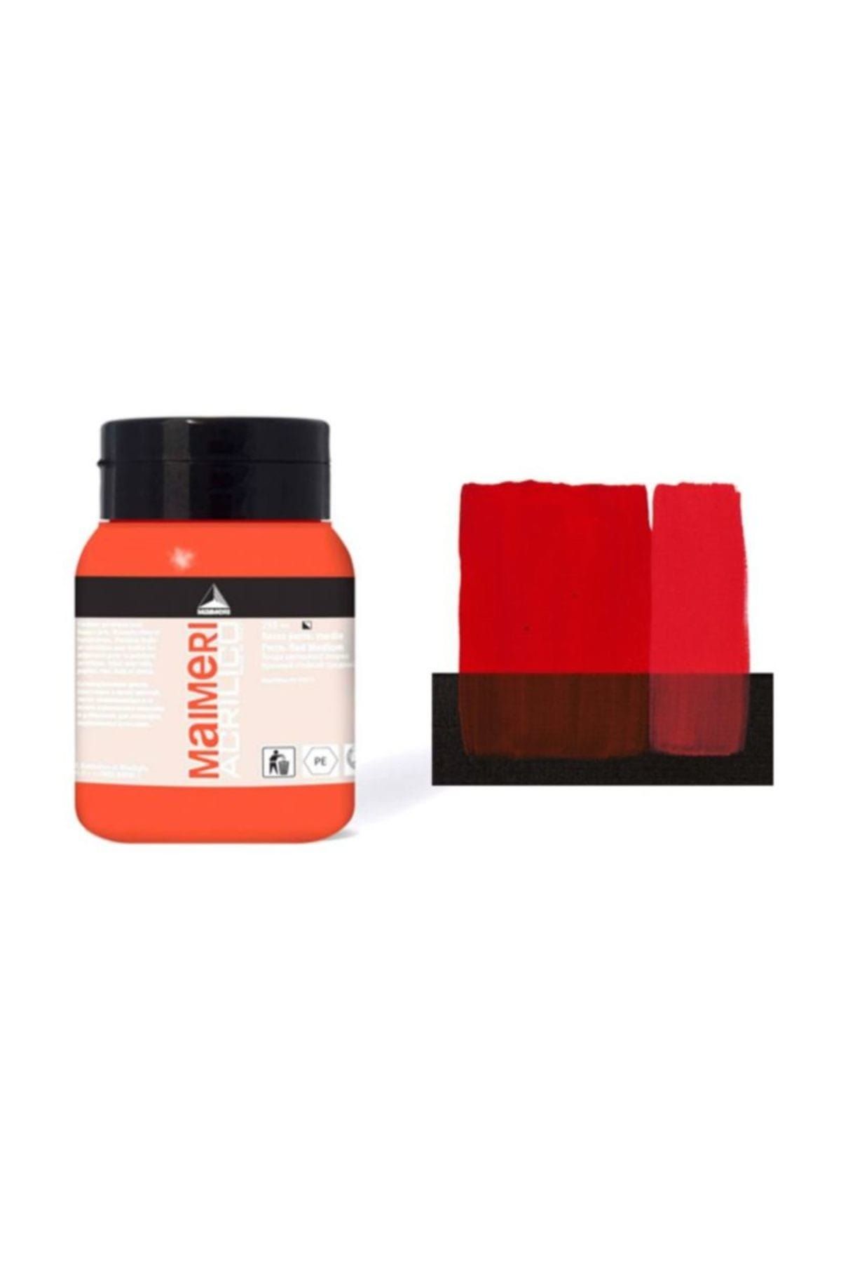 Maimeri Acrilico Akrilik Boya 500ml No:259 Permanent Red Medium