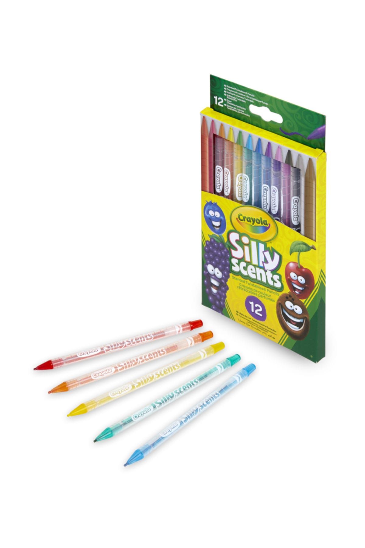 Samatlı Crayola Silly Scents Çevrilebilen Kuru Boya Kalemi 12'Li