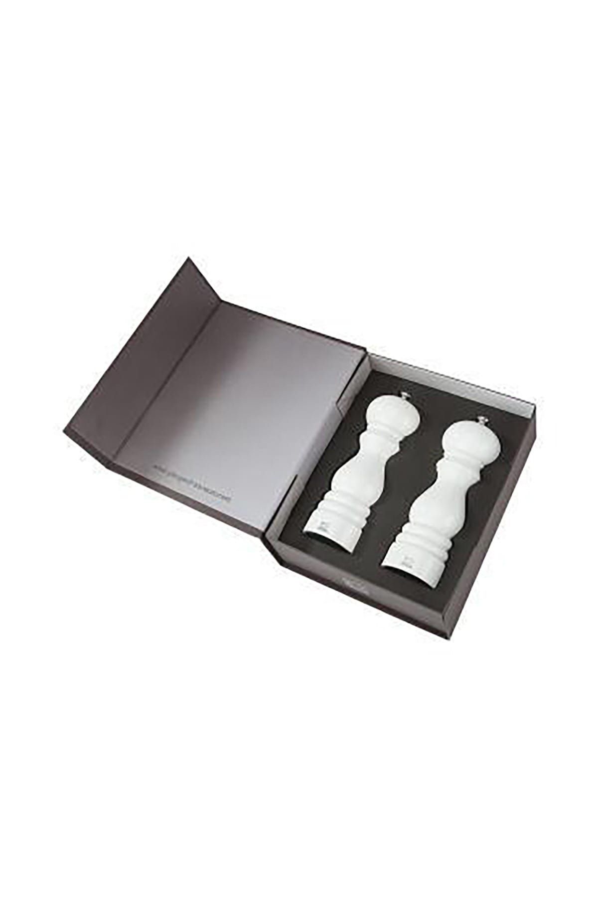 Peugeot Paris U Select Coffret Karabiber ve Tuz Değirmeni 18 Cm Beyaz Lake