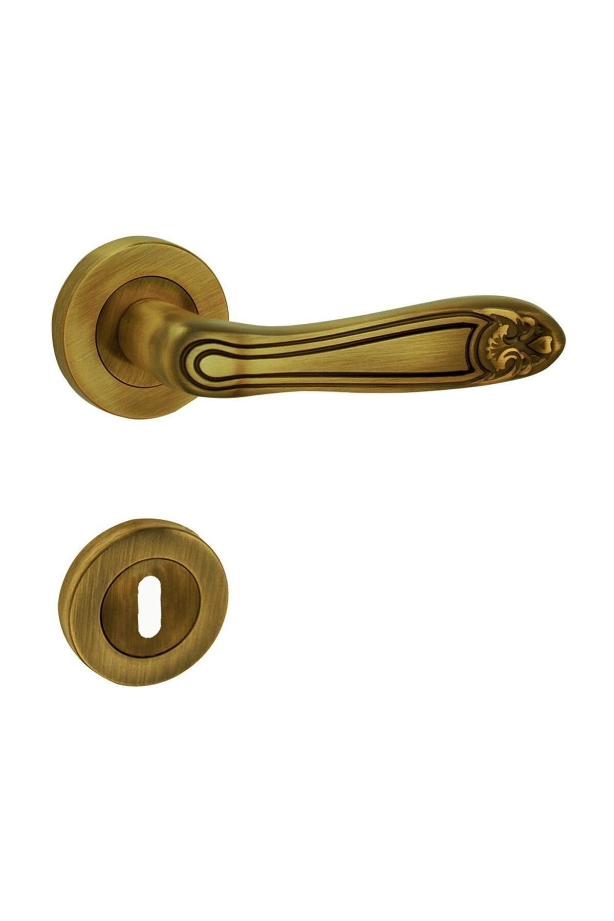 DOĞANLAR Hitit Olifka Rozetli Oda Kapı Kolu