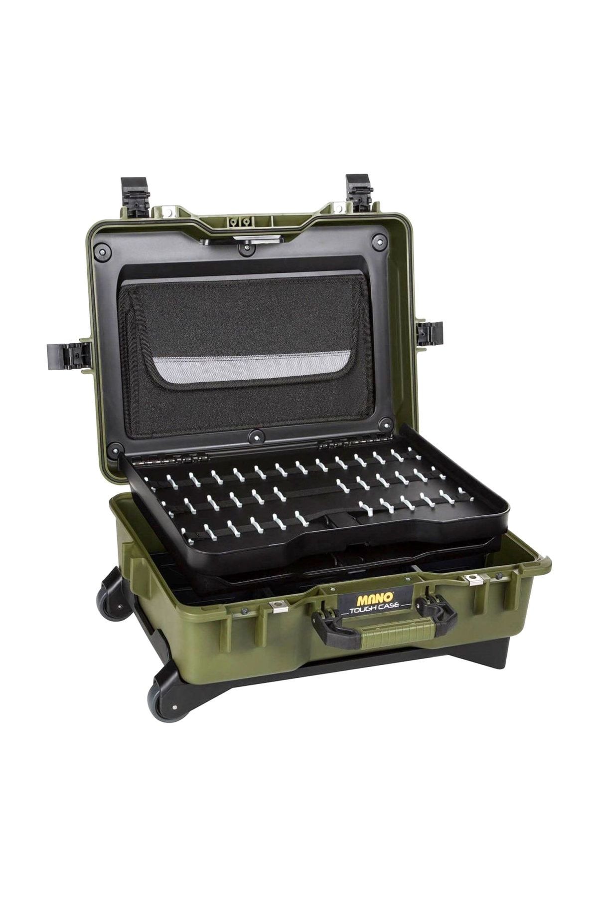 MANO Mtc 430Pp Yeşil - Plastik Takım Dızmelı + Plastik Bölmelı Tough Case Pro Takım Çantası
