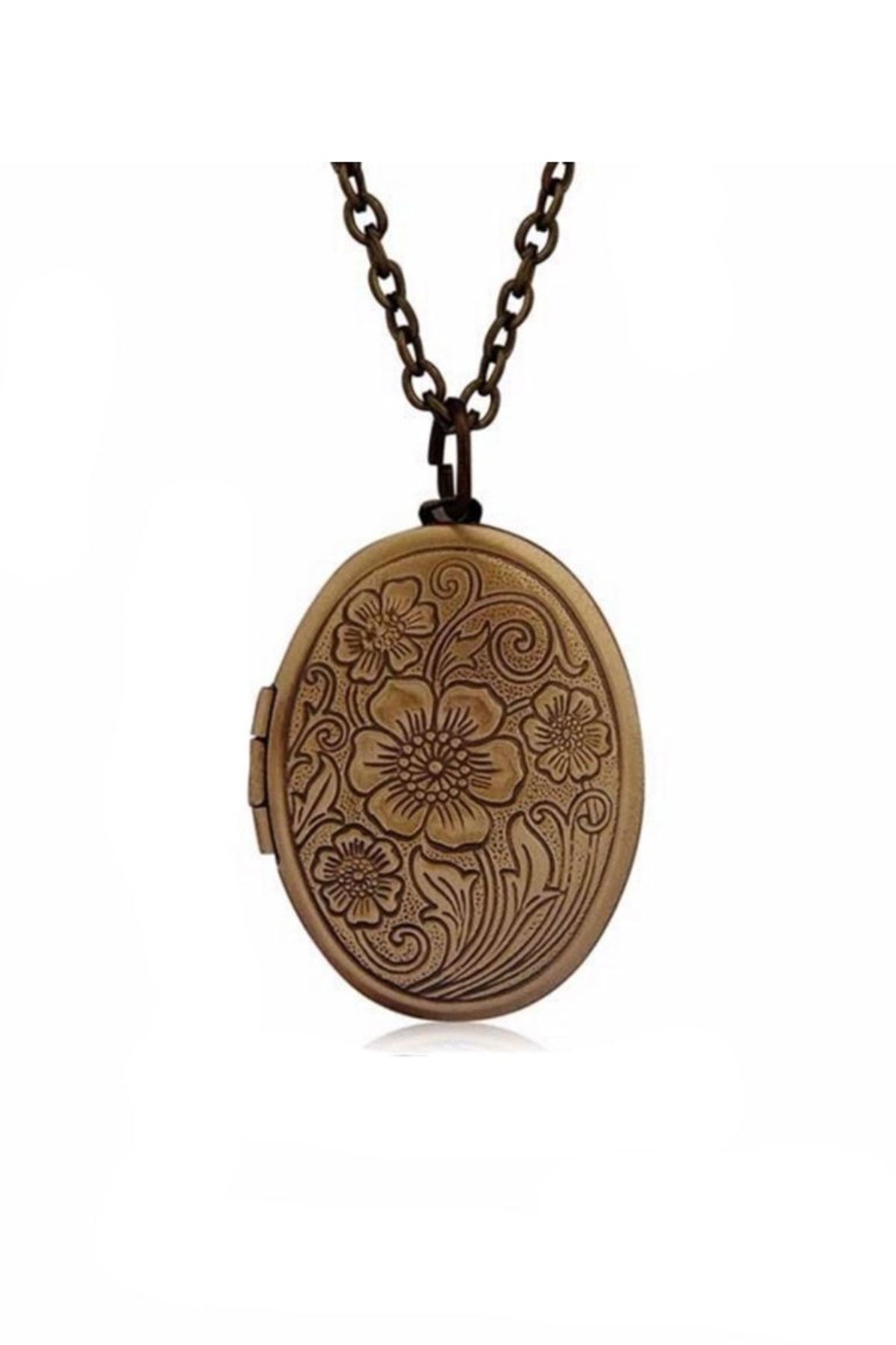 iyigundekullan resim cercevesi kolye bronz renk oval fotograf kolye myfvr1218 fiyati yorumlari trendyol