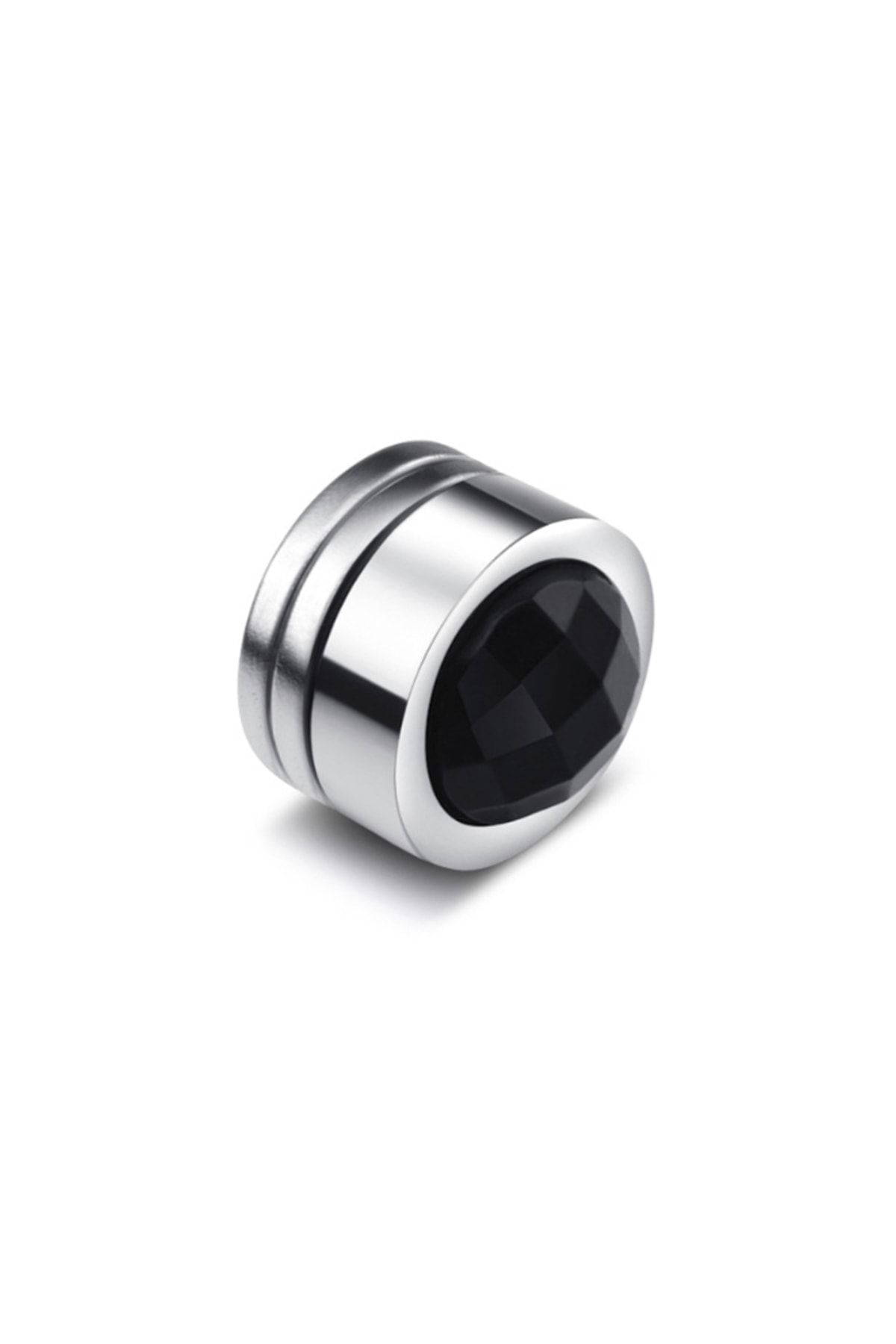 Chavin Unisex Mıknatıslı 8 mm.Yuvarlak Taşlı Küpe dt52sy