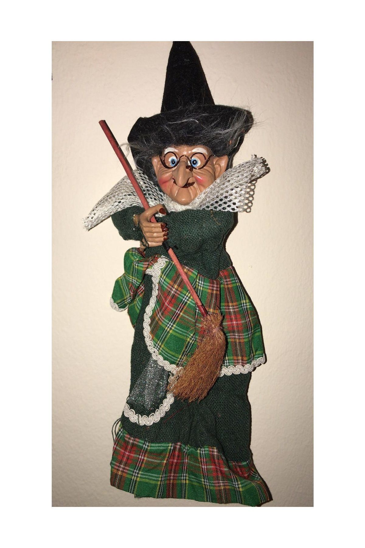 Halloween Cadılar Bayramı Şaka Malzemesi Cadı Figürü Party Süsü Biblo- 35 Cm - G3 /