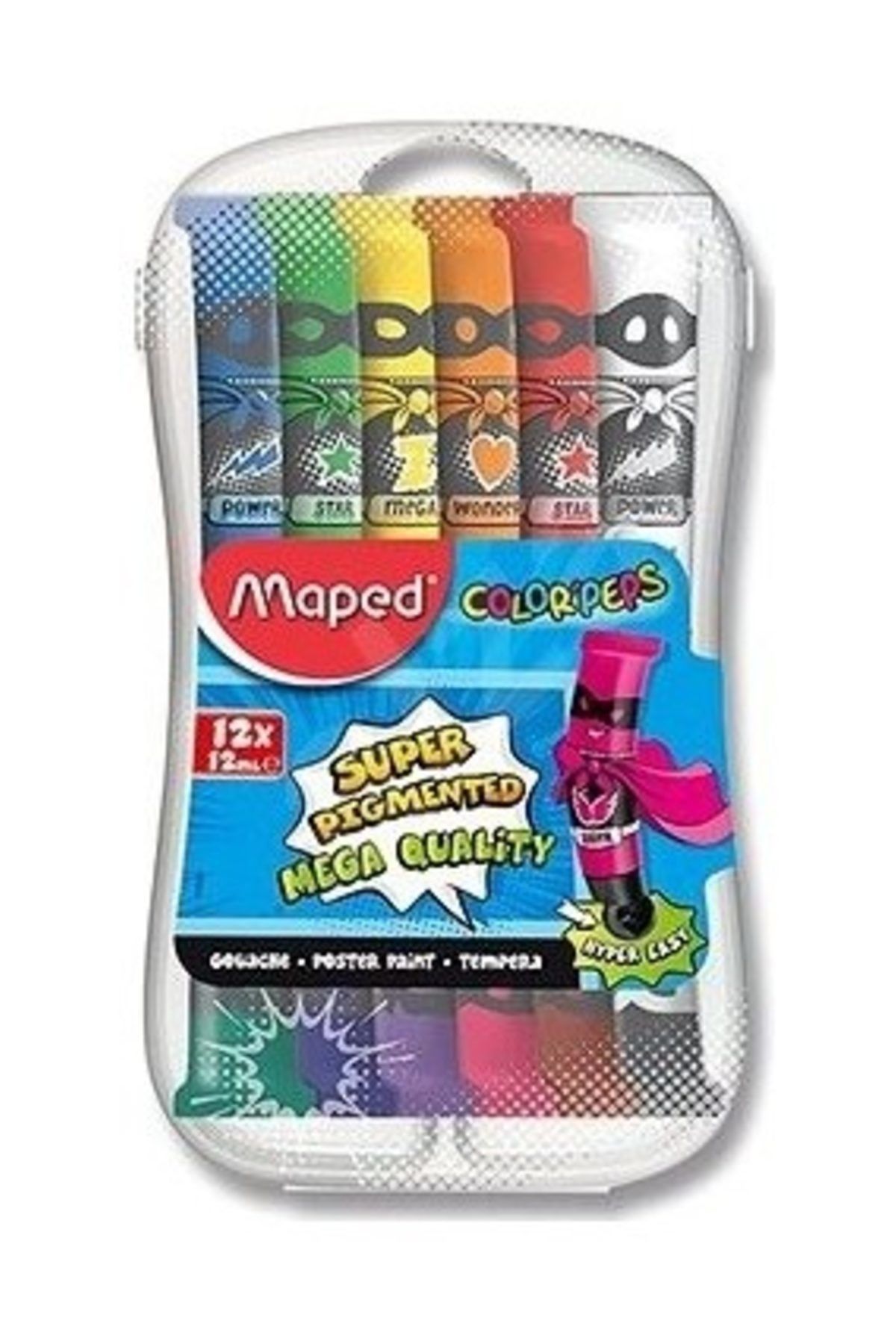 Maped Guaj Boya 12 Li Tüp Plastik Kutulu (810520)
