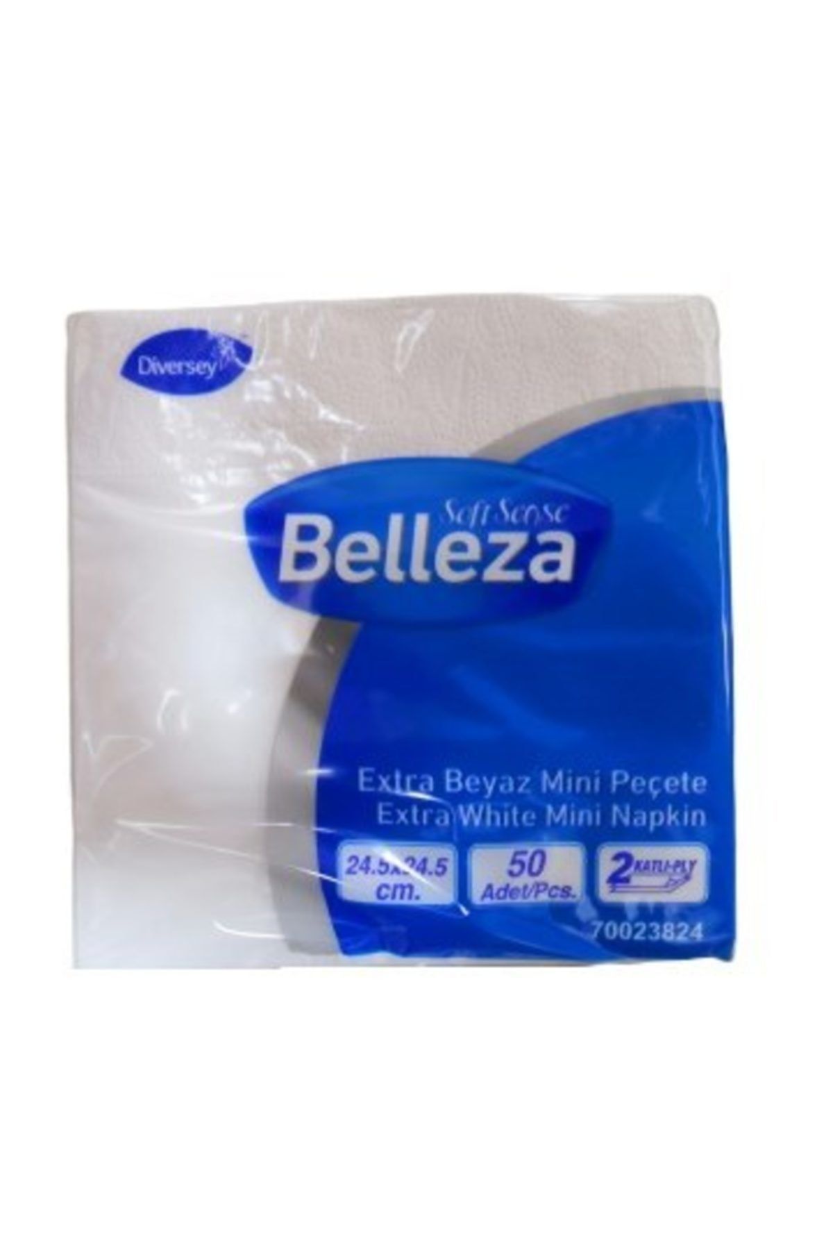 BELLEZA Extra Beyaz Mini Peçete 24.5x24.5 Cm 50'li 24 Adet