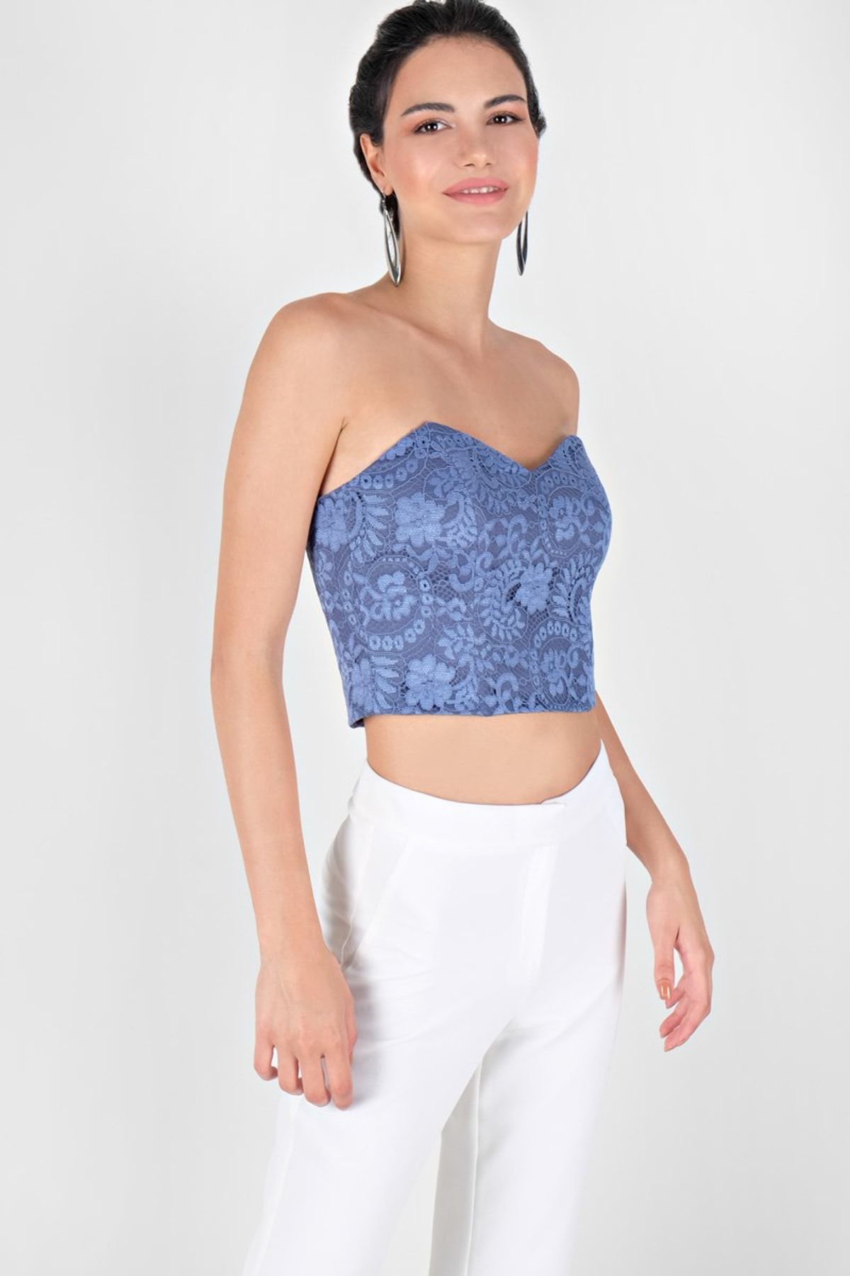 Spazio Kadın Mavi Irene Dantel Büstiyer 30093494