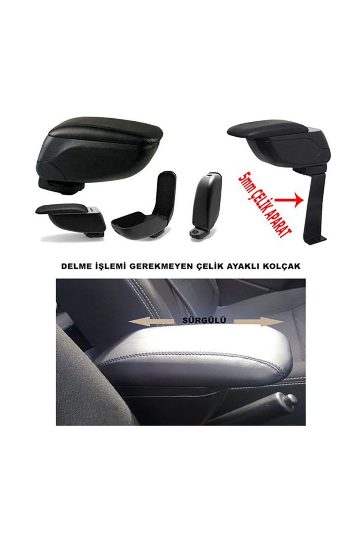KalitePlus Fiat Punto Evo 2012 Model Kolçak Kol Dayama Delme Yok