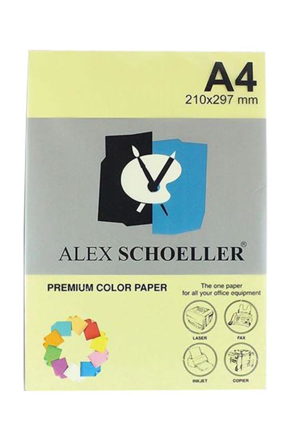 Alex A4 Renkli Fotokopi Kağıdı Açık Renkler 20 Li Paket