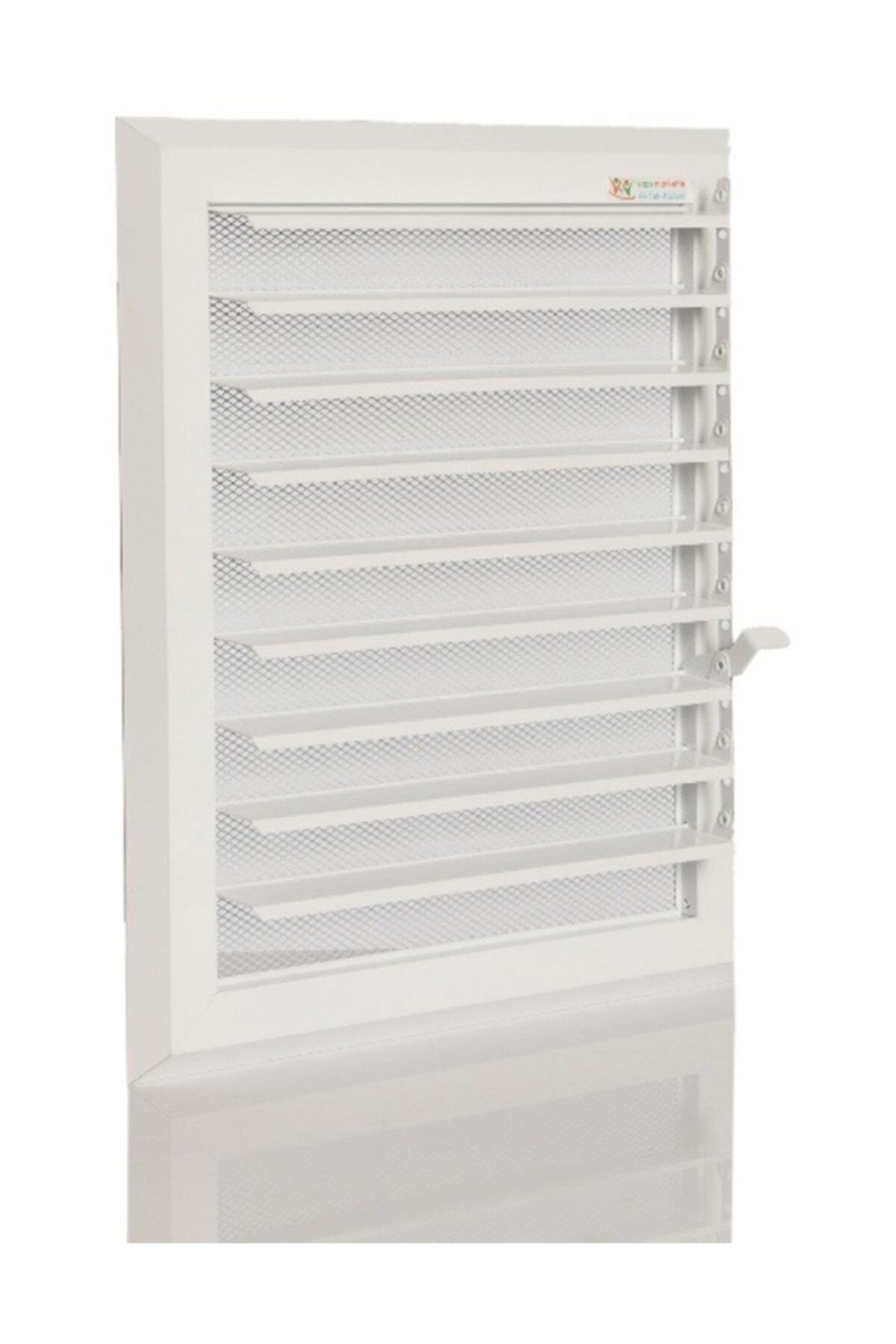 Temmenfez Ecovent 40*52 Alüminyum Beyaz Menfez, Panjur - Banyo, Wc Havalandırma