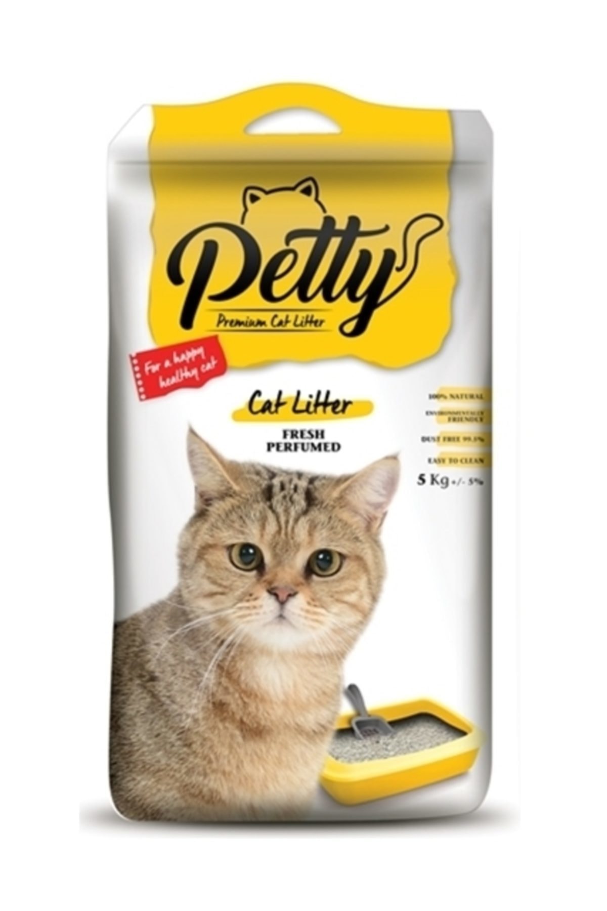 Petty Bentonit Kedi Kumu 5 kg Fresh Parfümlü