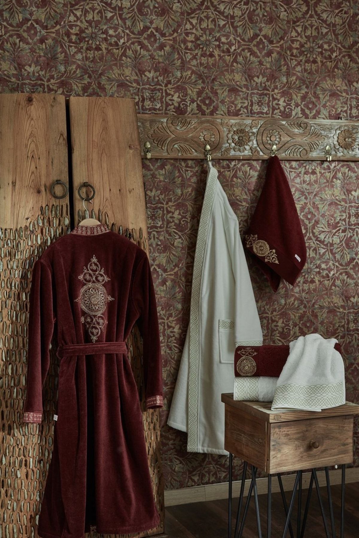 Ecocotton Organik Pamuk Aile Bornoz Seti - Tuğra