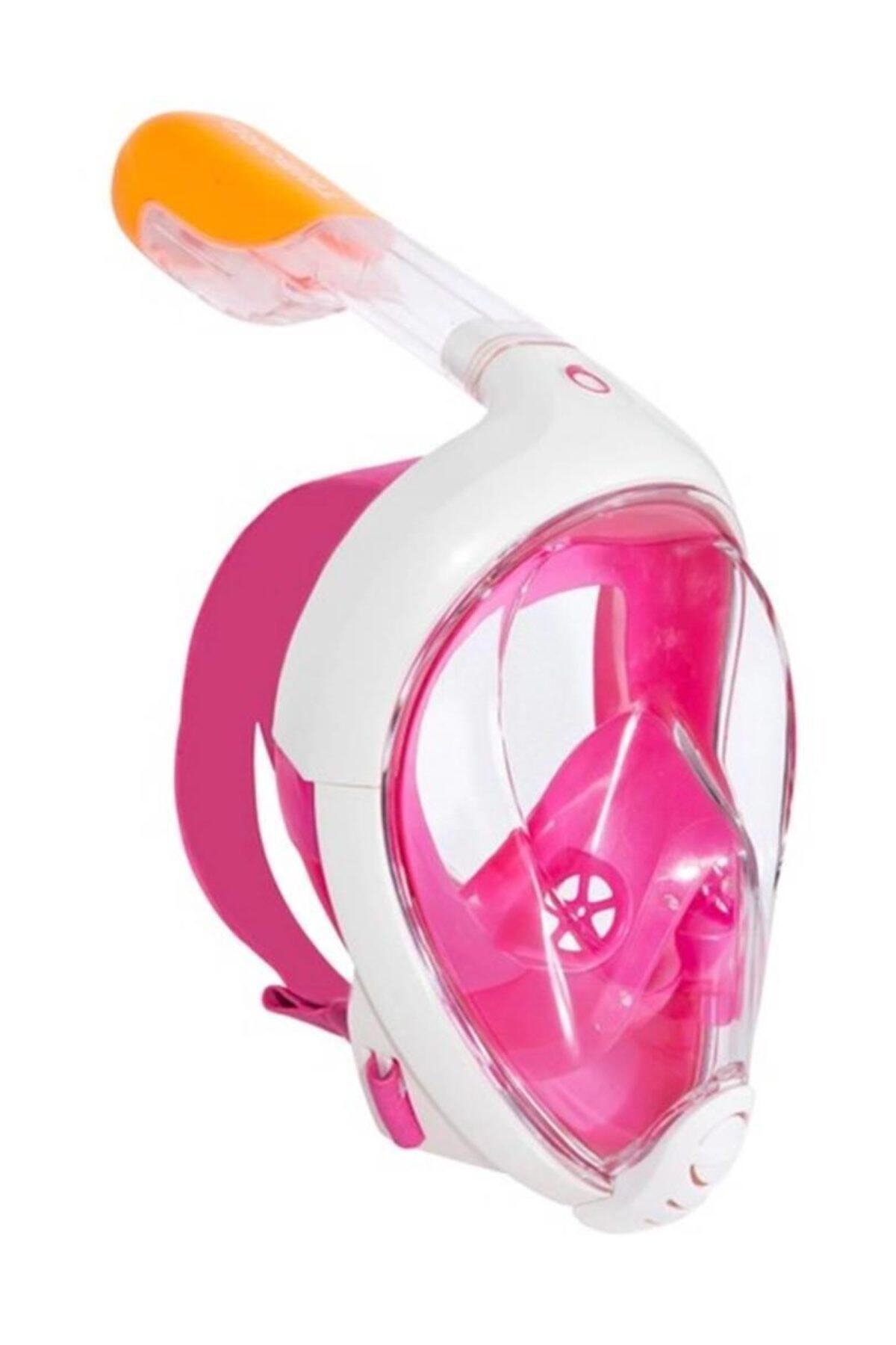 BESTWAY Dalış Şnorkel Maske Aksiyon Kamera Takılan BedenL-XL Pembe