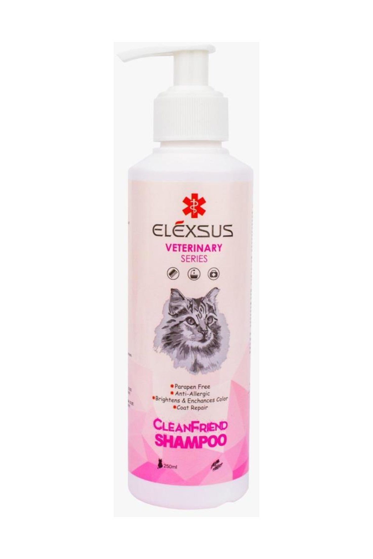 Elexsus Clean Friend Gül Özlü Kedi Şampuanı 250ml