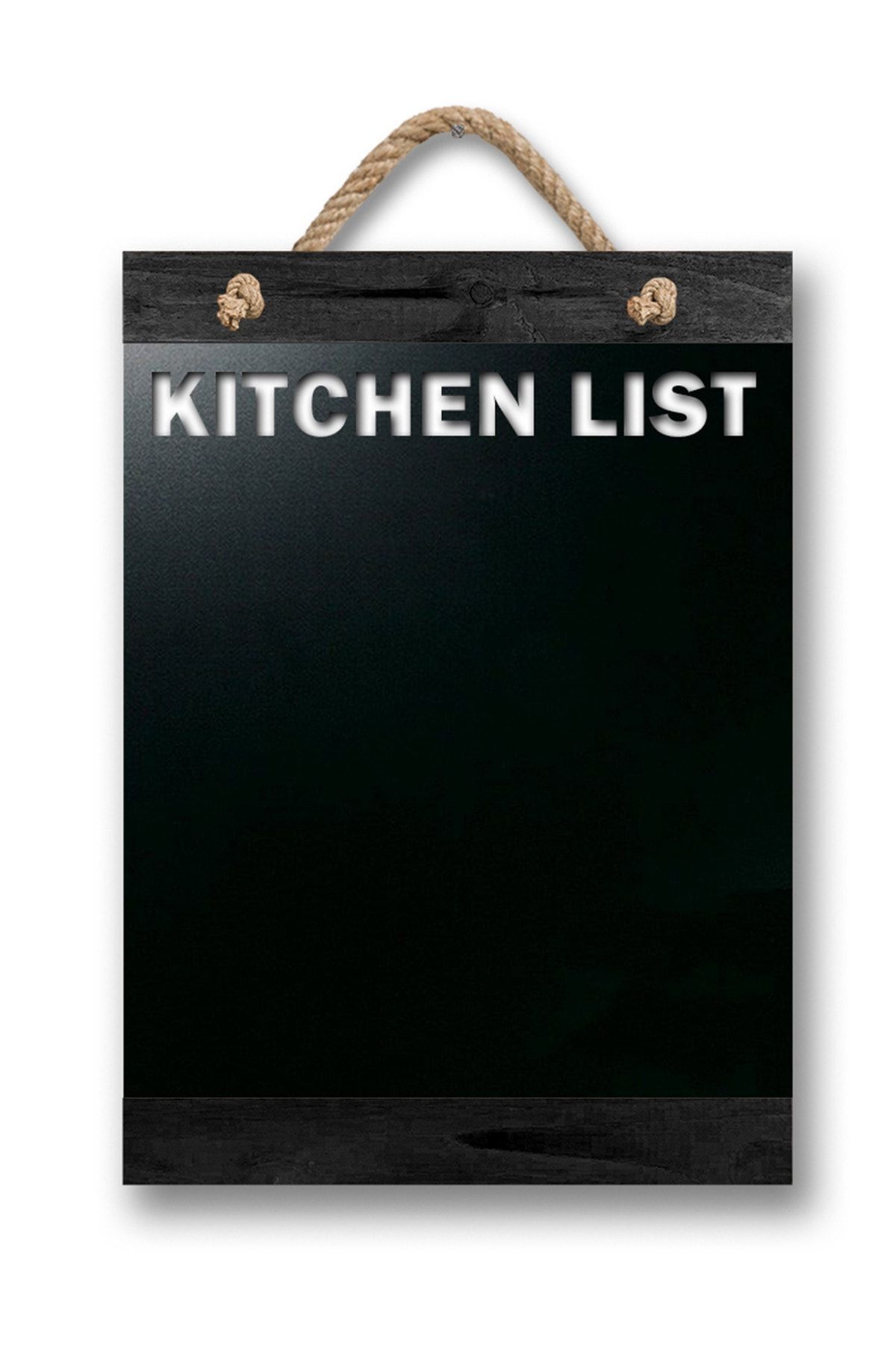Zep Home Dekoratif Yazı Tahtası Kitchen List Kara Tahta Siyah