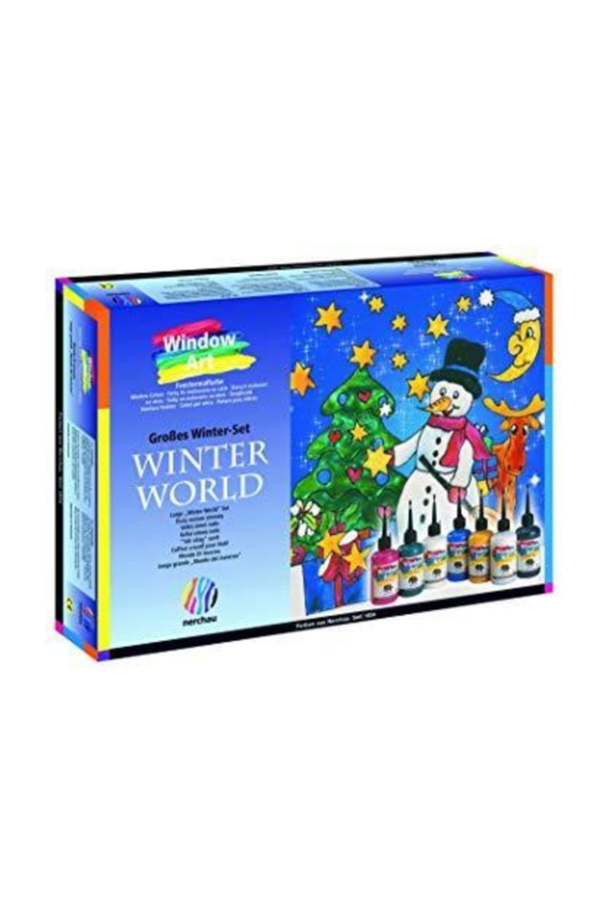 Nerchau Winter World Cam Boya Seti Sökülebilir Cam Boya 8 Renk X 80 ml