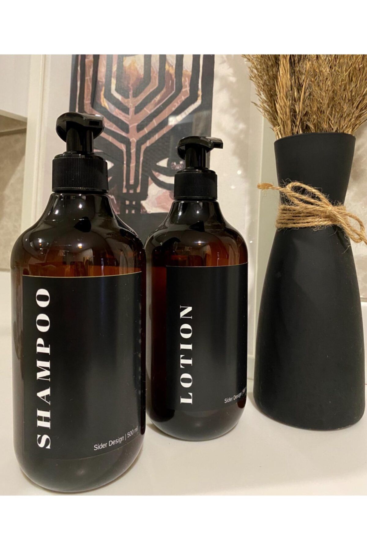 siderdesing amber cam gorunumlu plastik sise 500ml sampuan losyon 2 li fiyati yorumlari trendyol