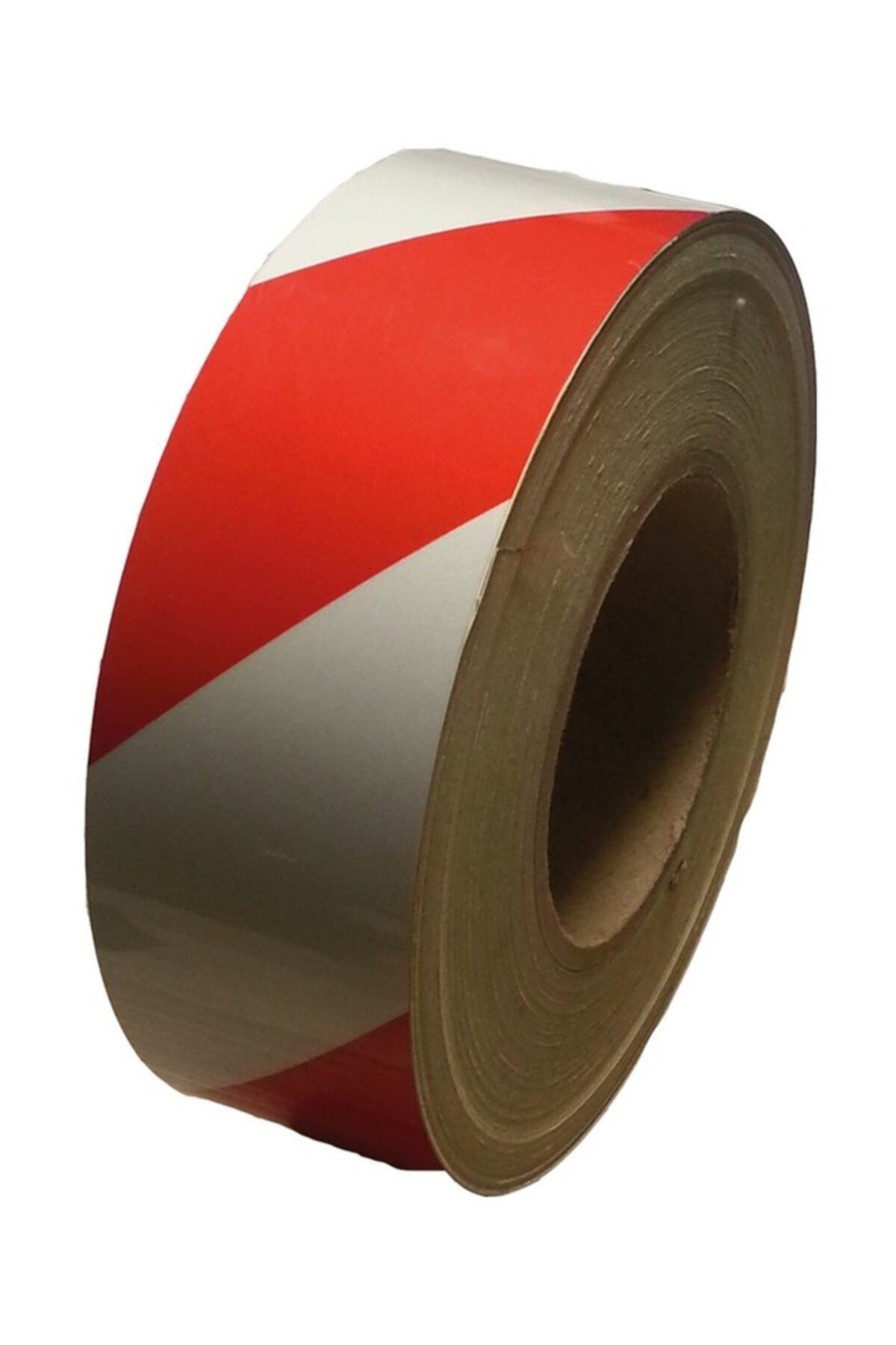 FM Trafik Reflektif Bant (kırmızı-beyaz) (10 Cm X 46 Mt)