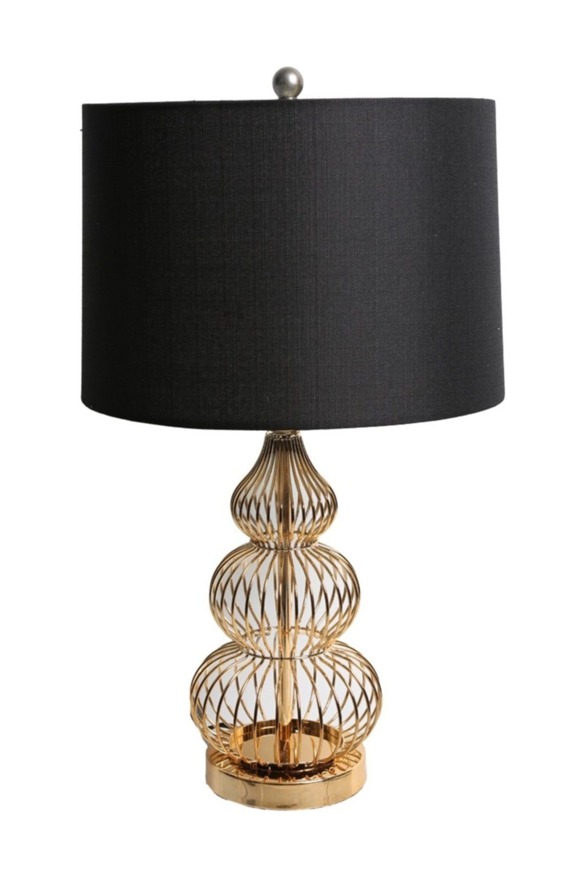 Lucky Art Thın Gold Bogumlu Abajur 83 cm
