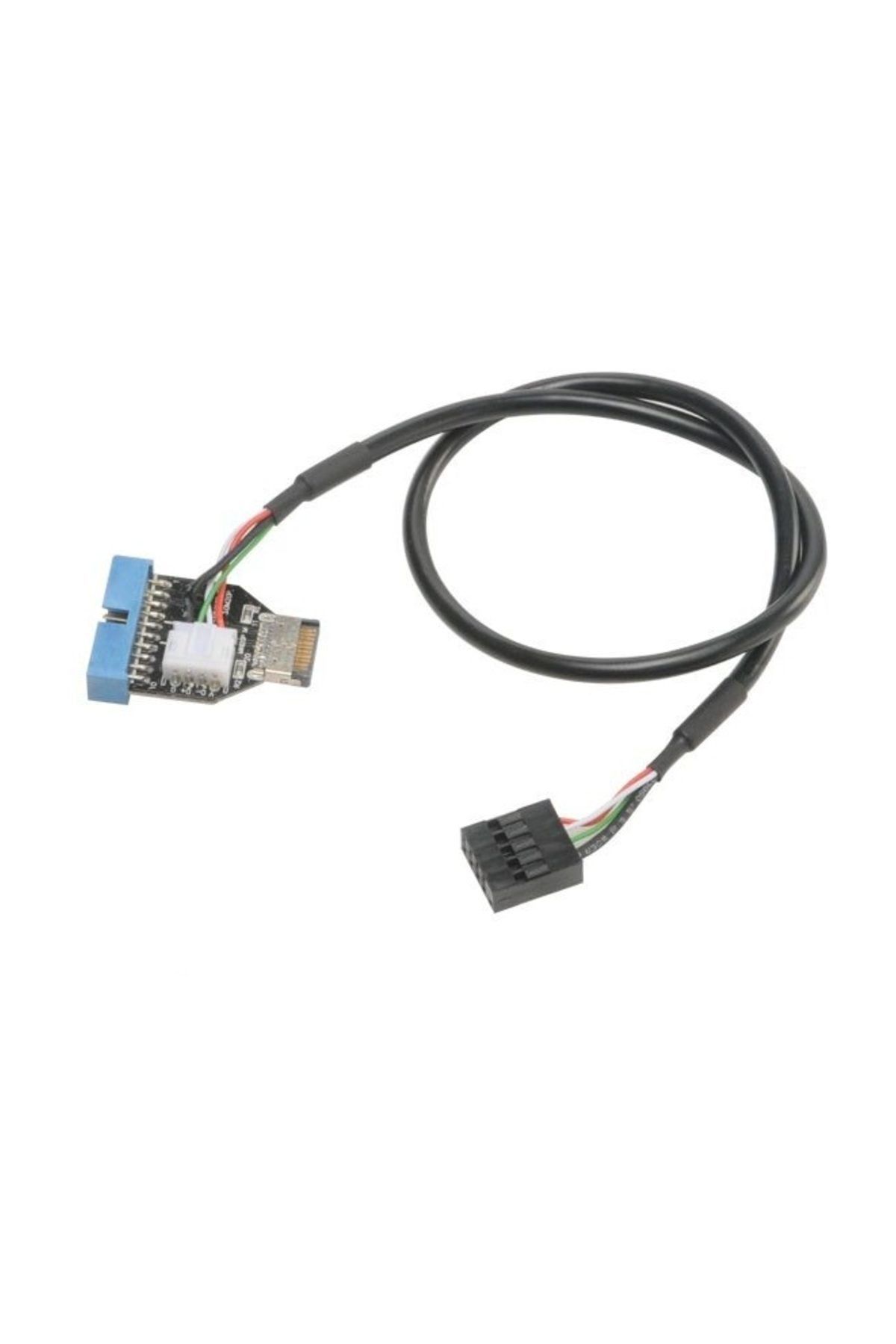 Akasa Internal USB 3.1 Gen2 to USB 3.1 Gen1 19Pin Dönüştürücü Kablo (AK-CBUB38-40BK)