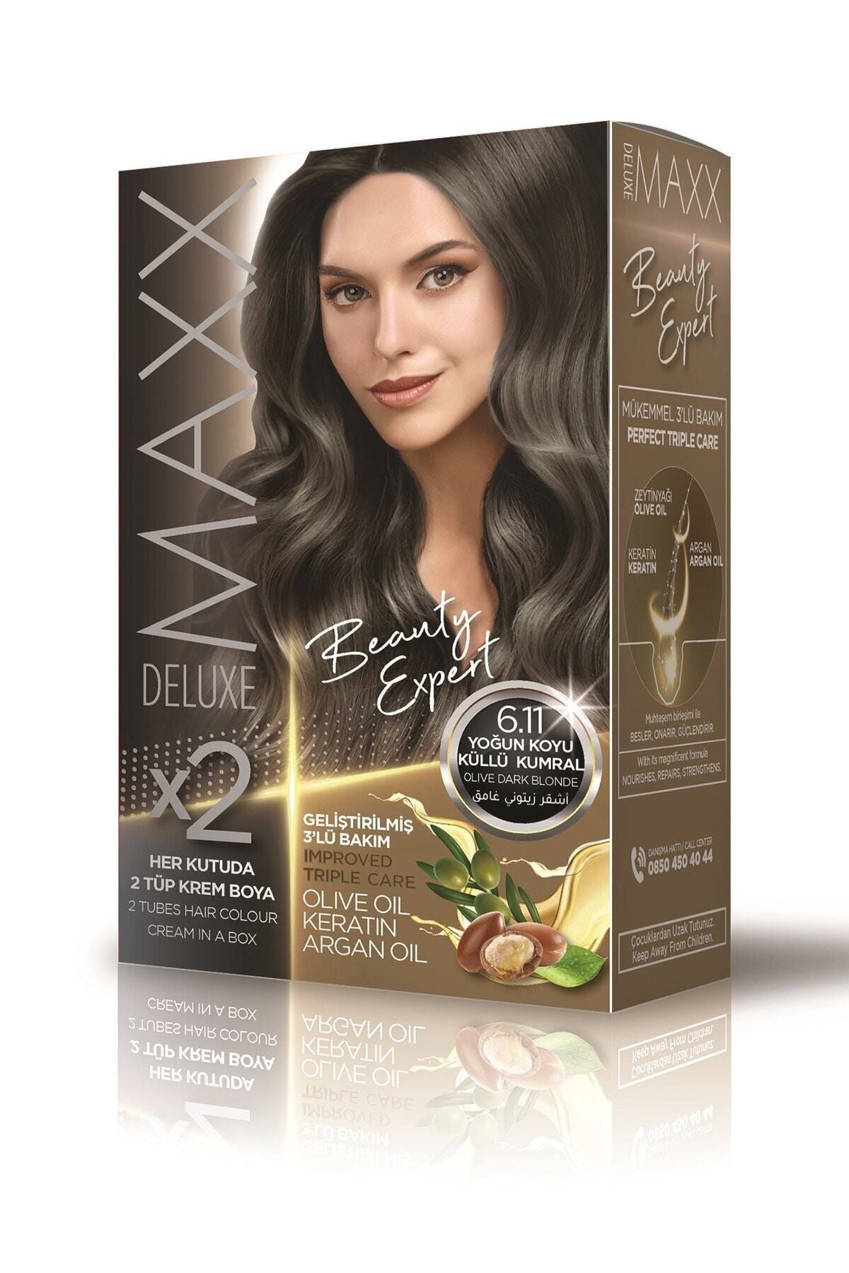 MAXX DELUXE Yoğun Küllü Koyu Kumral Set Boya 6.11