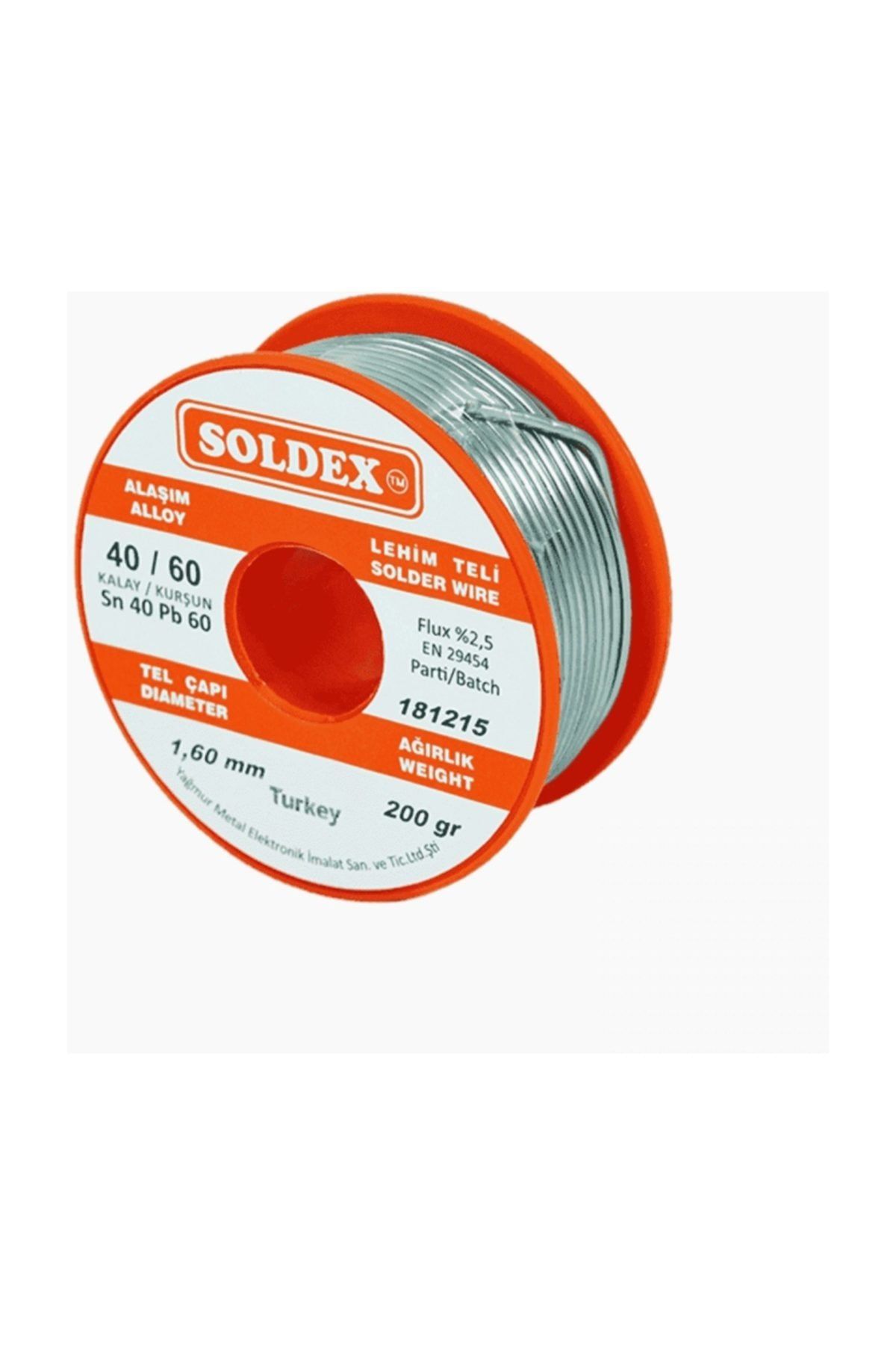 Soldex Sn40-pb60 Lehim Teli 200g. 1.2mm.
