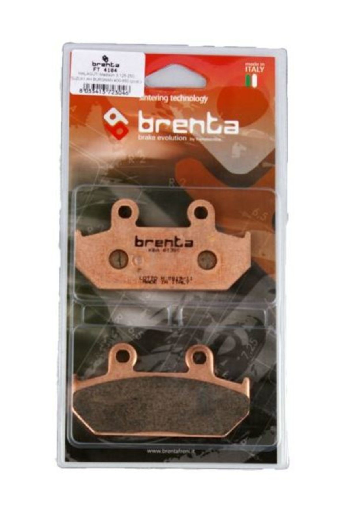 Brenta Malaguti Madison 250 Disk  Sinter Metal Fren Arka Balata  (2006-2009)