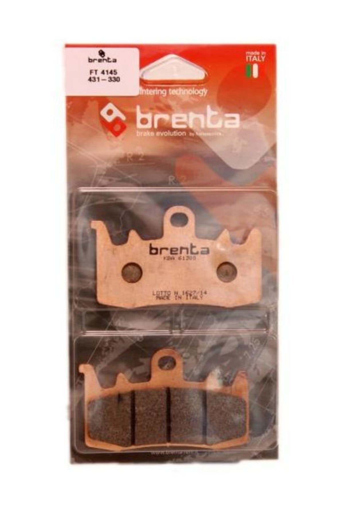 Brenta Aprilia Caponord 1200 Abs Disk  Sinter Metal Fren Ön Balata (2013-2016)