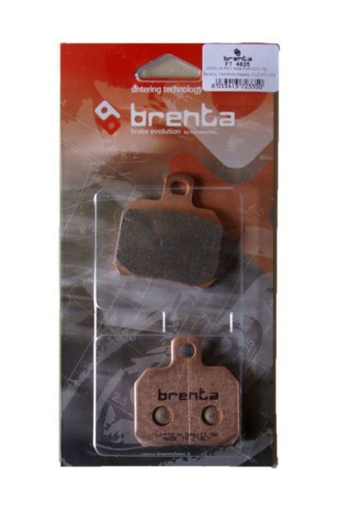 Brenta Ducati Monster 1100 Evo Disk  Sinter Metal Fren Arka Balata  (2011-2013)