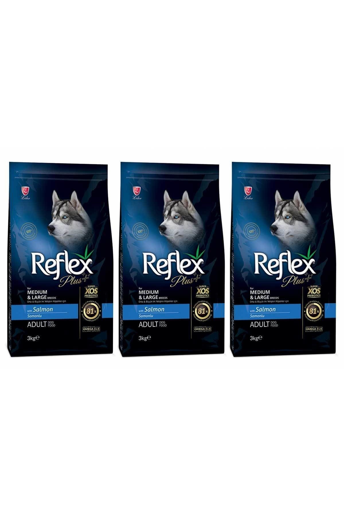 Reflex Orta Büyük Irk Somonlu Yetişkin Köpek Maması 3 Kg x 3 Adet