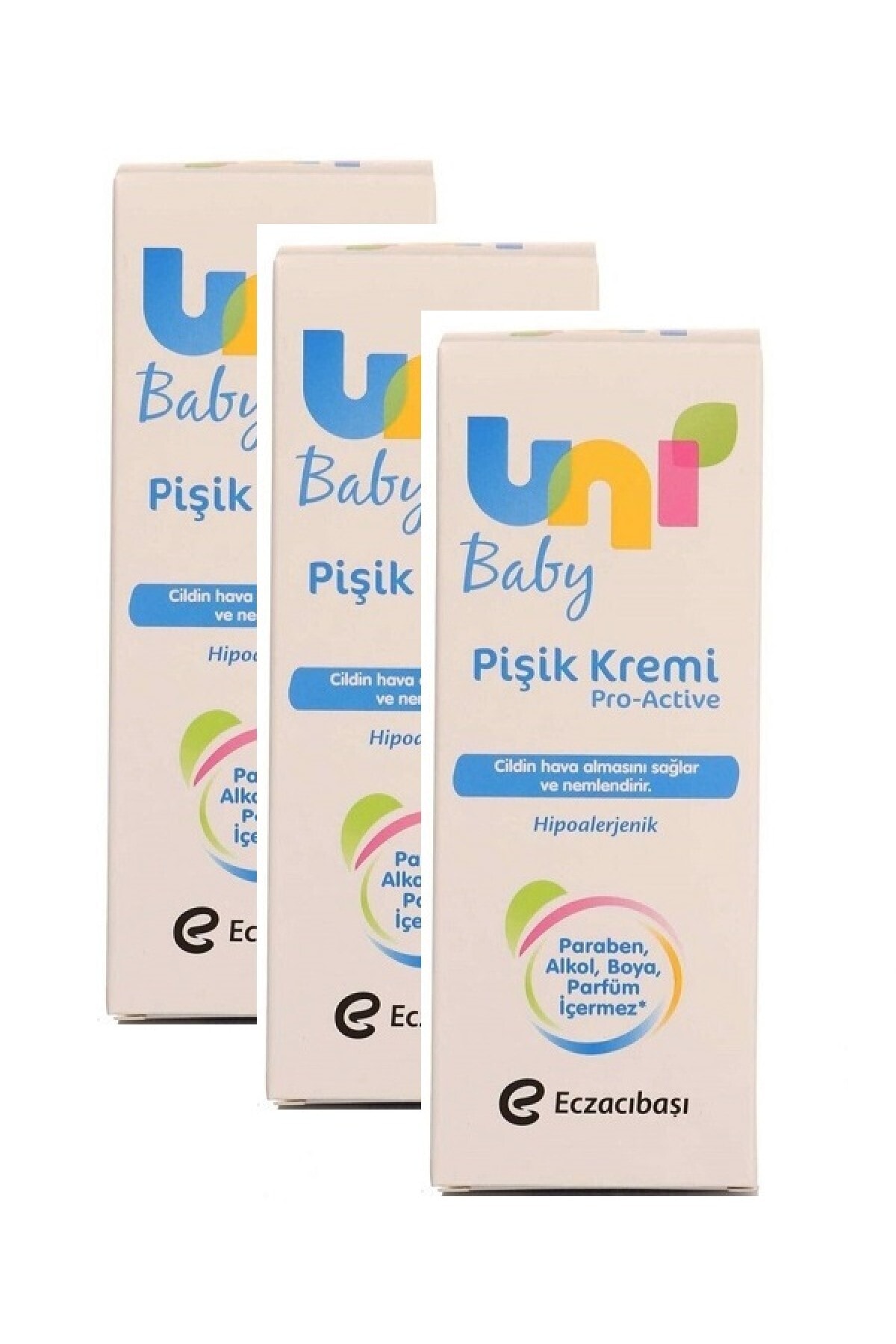 Uni Baby Cildin Hava Almasını Sağlayan Pişik Kremi 30 Ml*3 Adet
