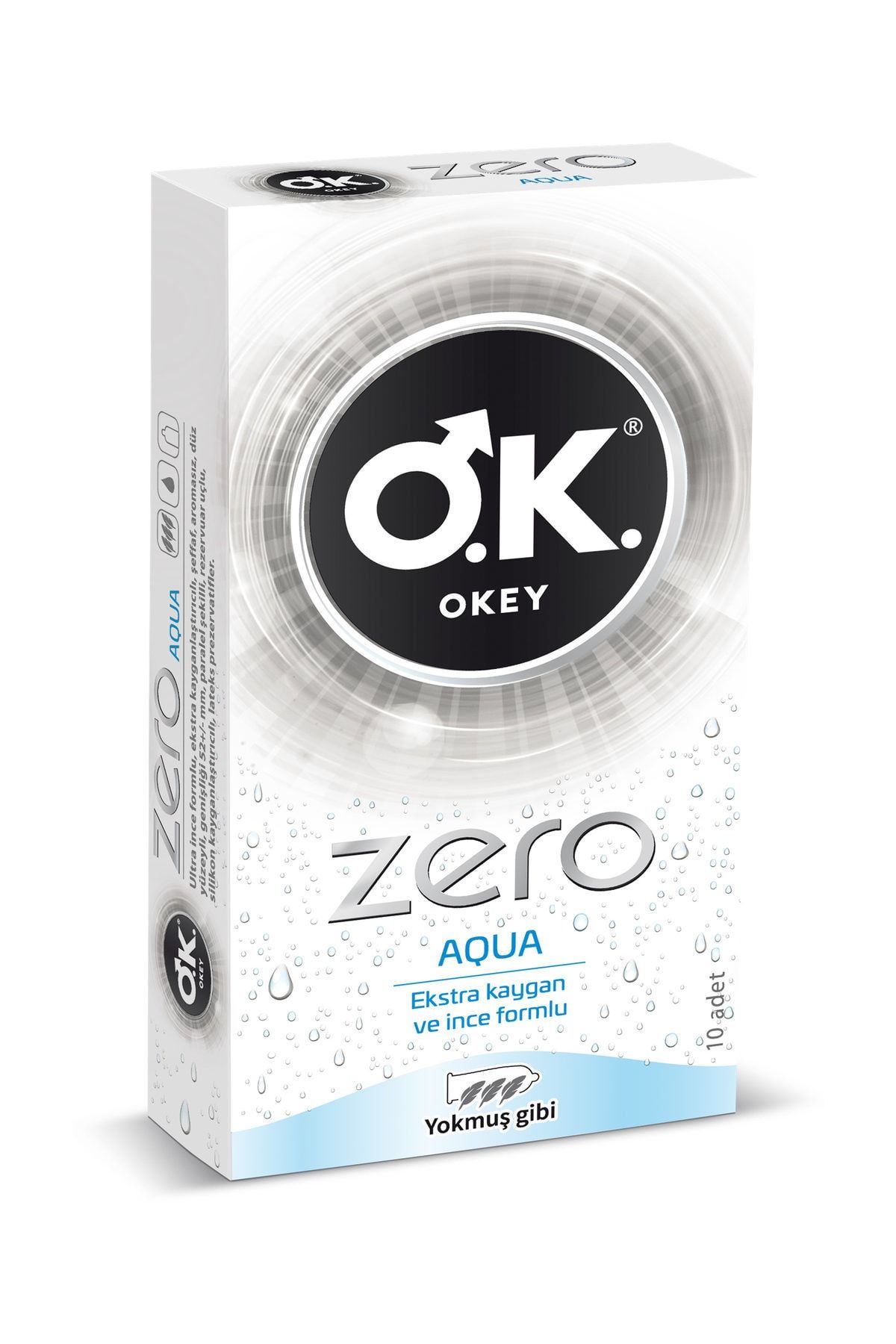 Okey Zero Aqua 10'Lu