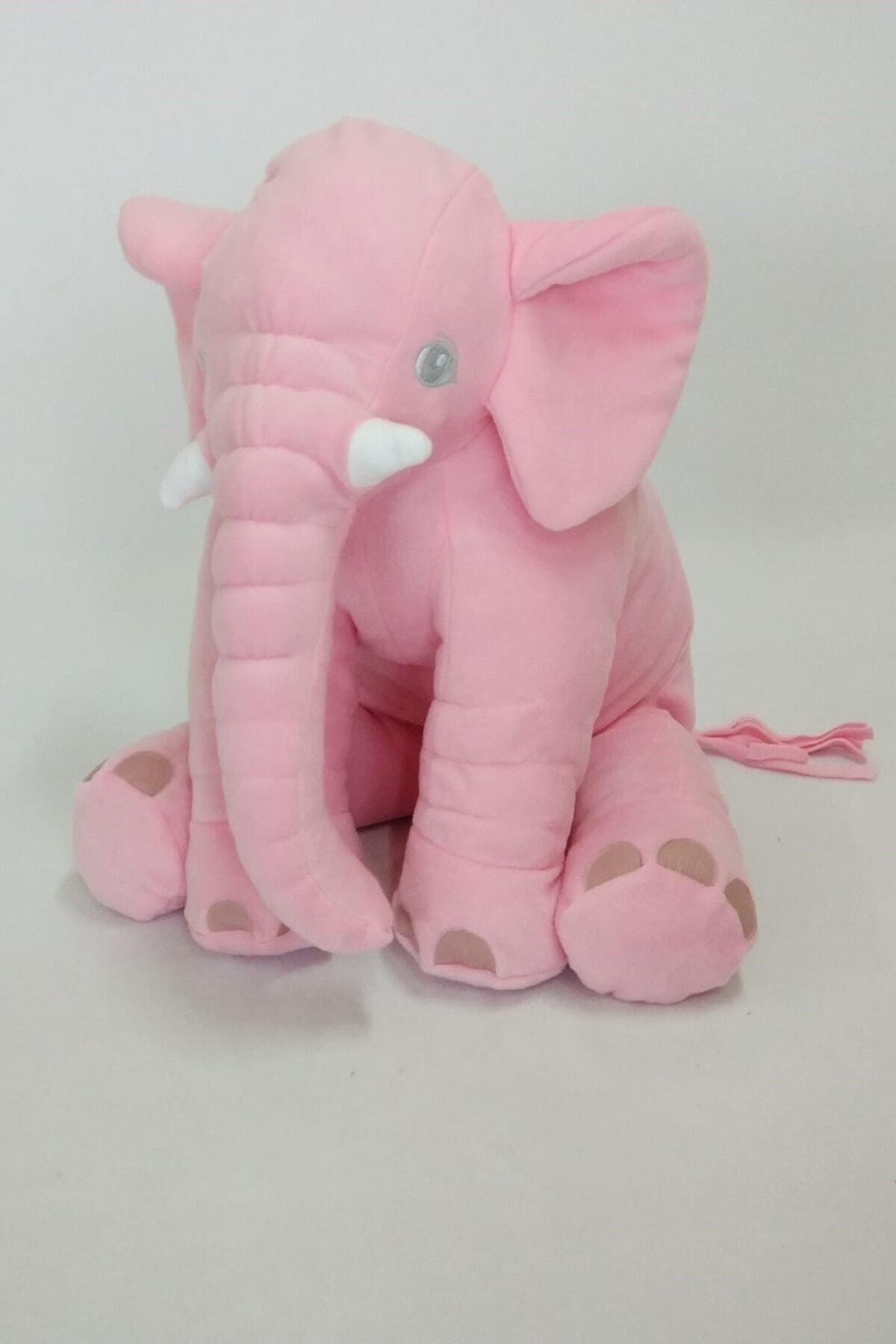BEBEYATMAZ Uyku Arkadaşım Fil Pembe 60 cm Jumbo Boy