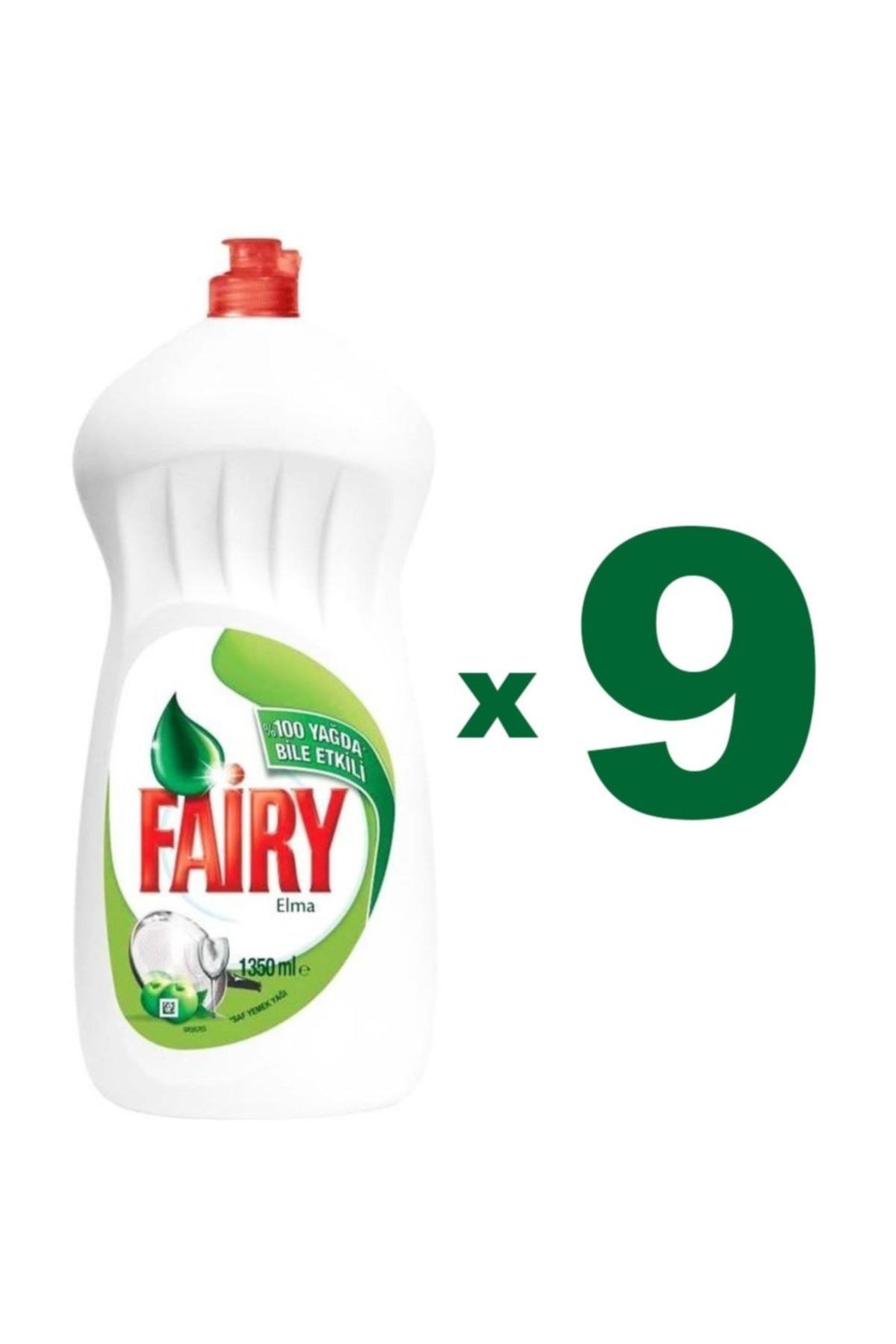 Fairy Sıvı Bulaşık Deterjanı 1350 Ml Elma X 9 Adet