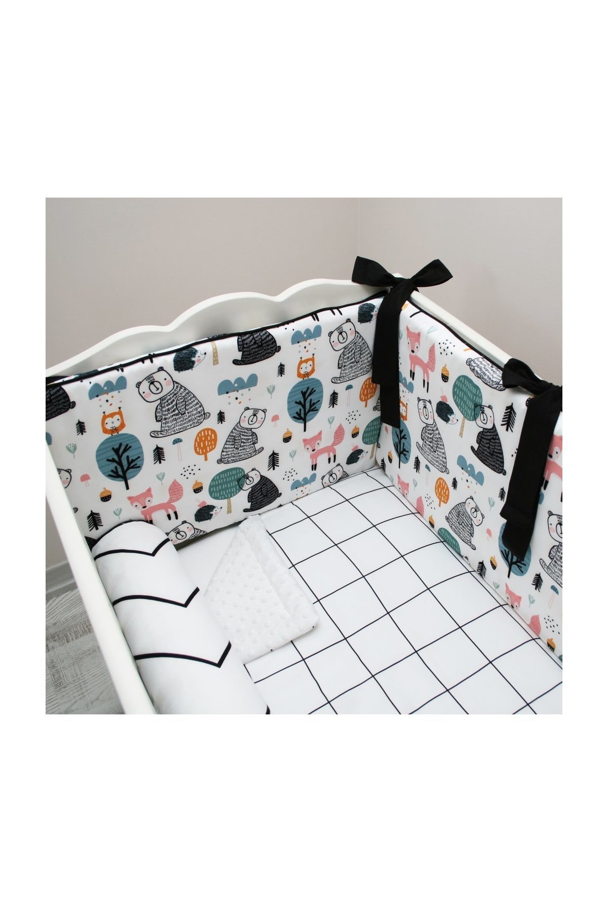 Dear Deer Love Bebek Uyku Seti Lazy Bear 60x120