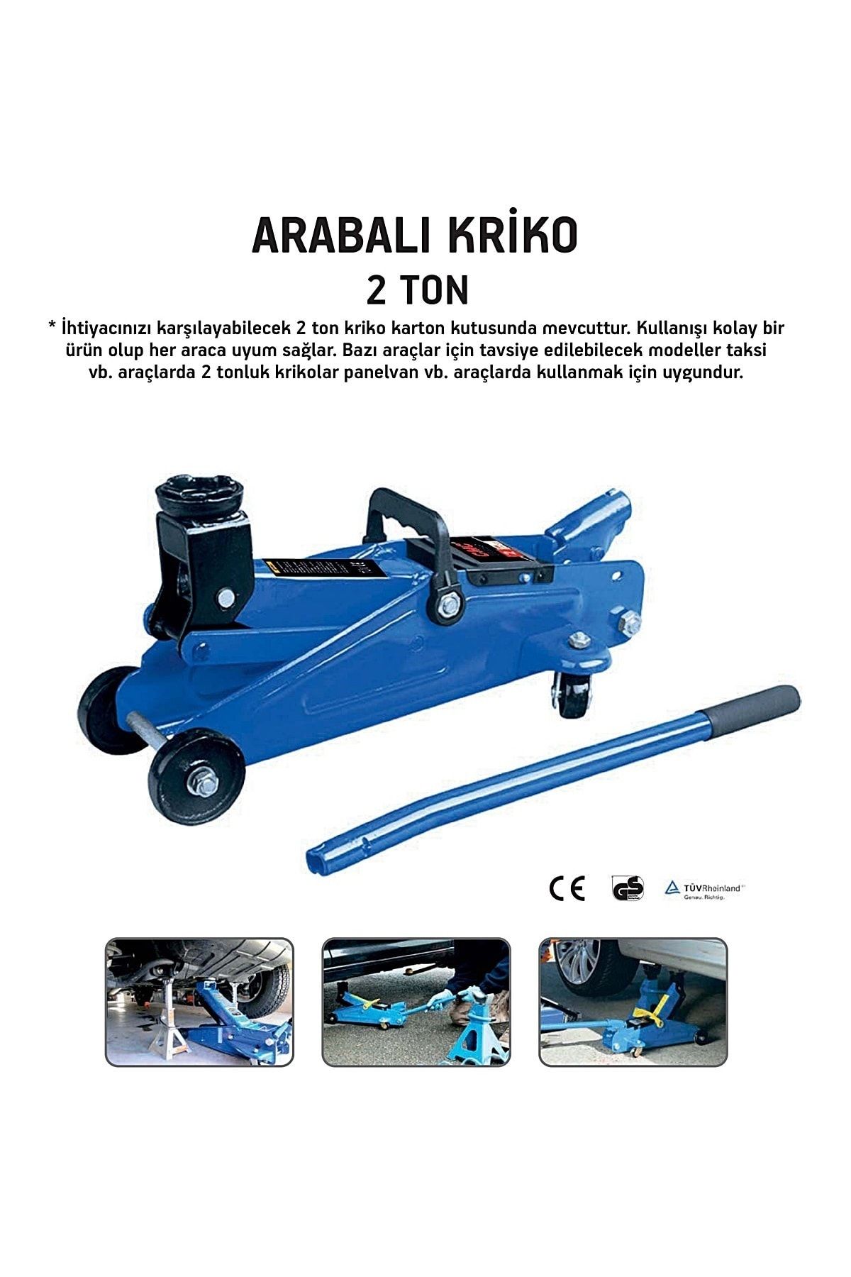 Satış Diyarı Arabalı Kriko 2 Ton