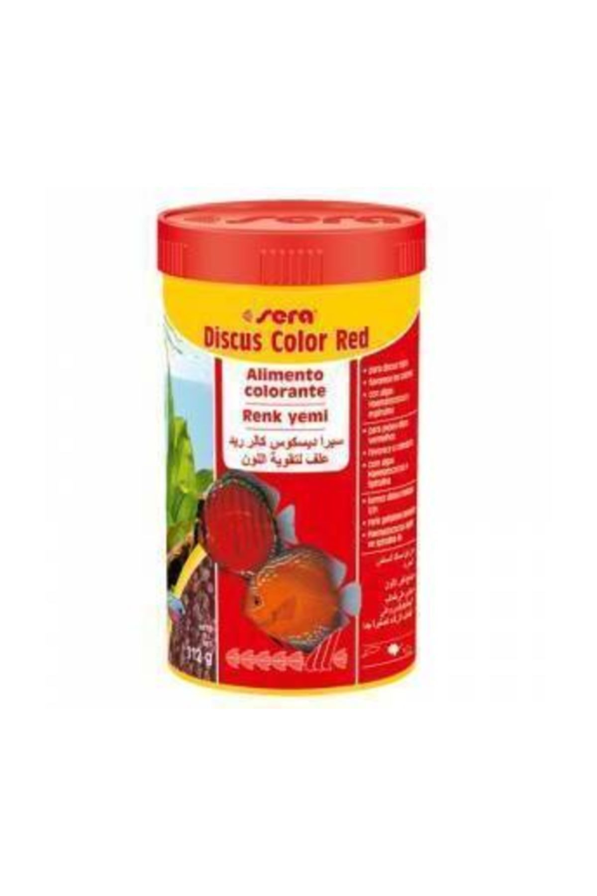 SERA Discus Color Red Kirmizi Discus Balik Yemi 250 Ml  112 Gr