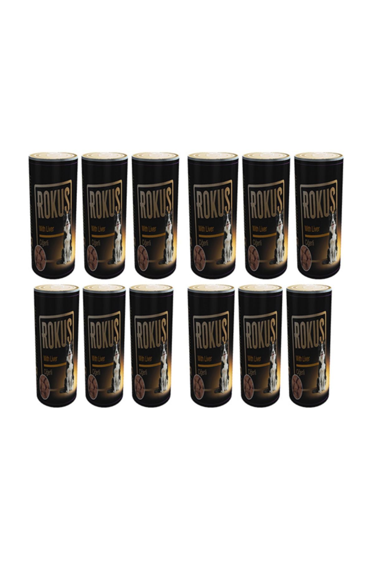 Rokus Ciğerli Köpek Konserve Maması 12 Li Ekomomik Paket 410 Gr