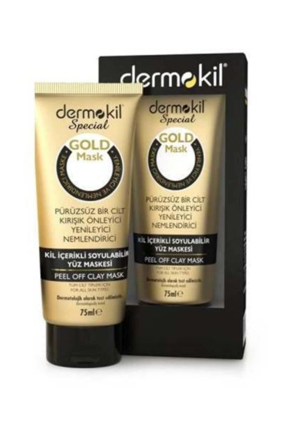 Dermokil Special Soyulabilir Kil Içerikli Gold Maske Tüm Cilt Tipleri 75 Ml