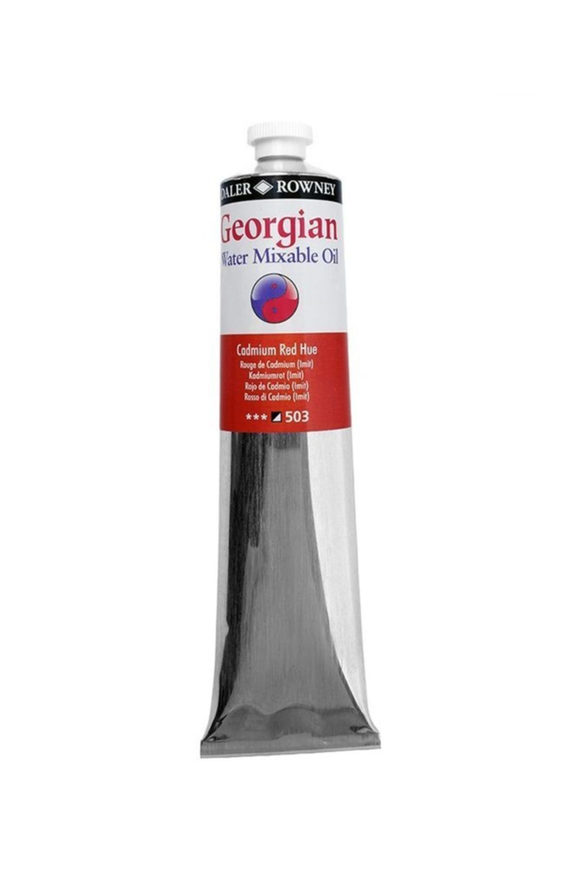 Daler Rowney Georgian Water Mixable Oil Su Bazlı Yağlı Boya 200ml 503 Cadmium Red Hue