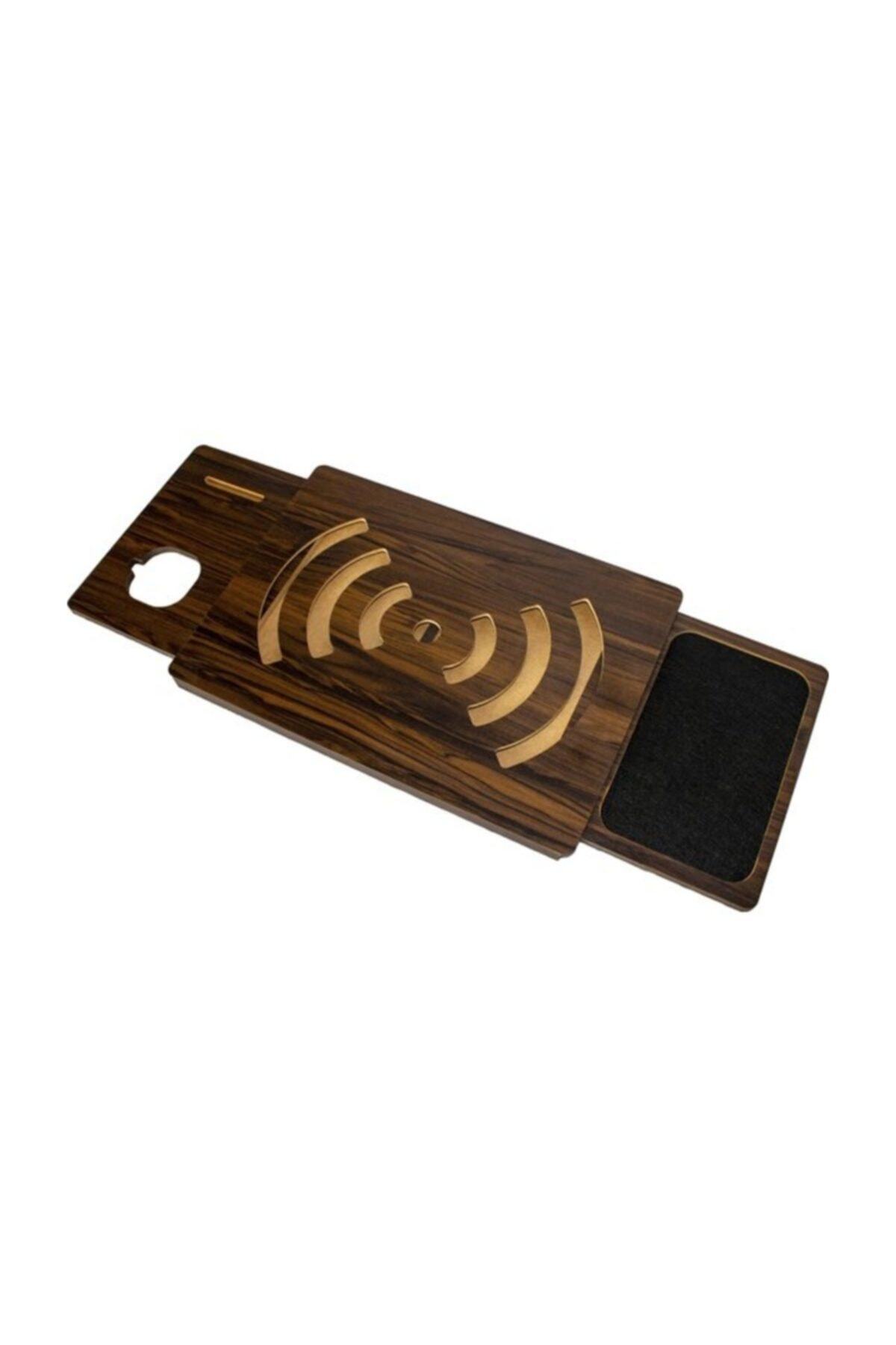 beyazpazar Laptop Standı Laptop Düzenleyici Laptop Organizer  Saten Ceviz