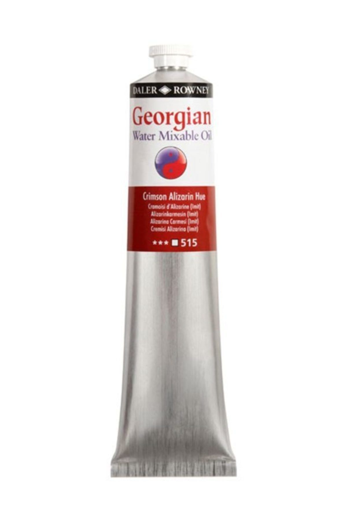 Daler Rowney Georgian Water Mixable Oil Su Bazlı Yağlı Boya 200ml 515 Crimson Alizarin Hue