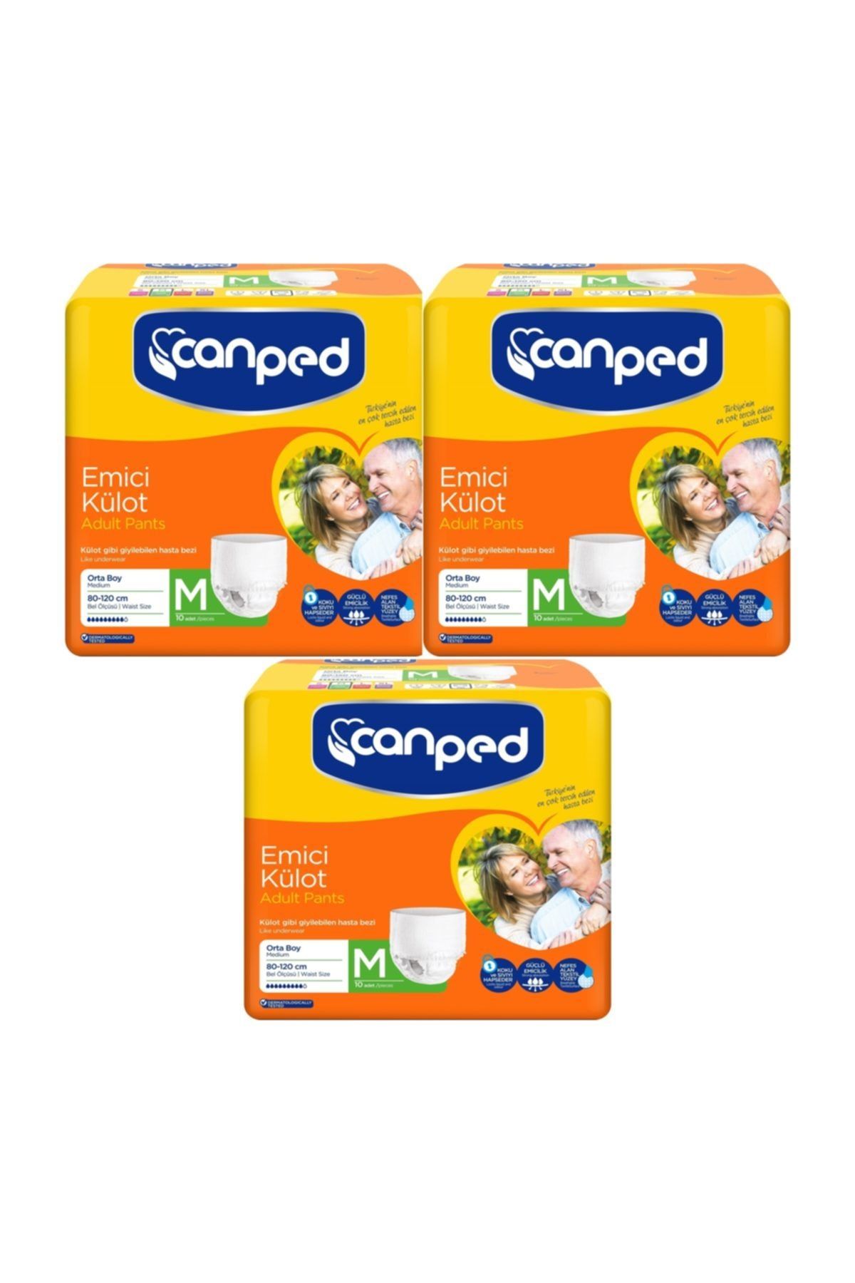 Canped Emici Külot Orta Boy 10x3:30 adet 80-120 cm