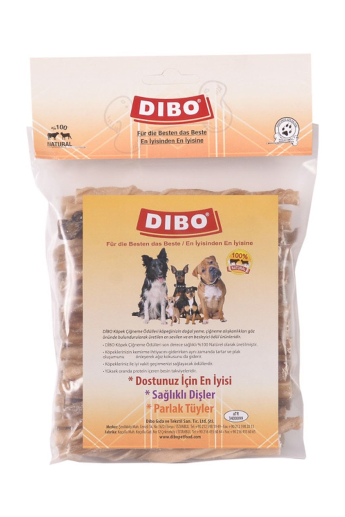 Dibo Naturel Burgu Çubuk 12 Cm (300 Gr)