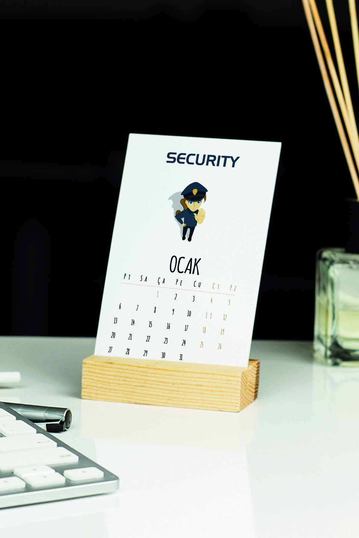 Hediyelen 2022 Security Masa Takvimi