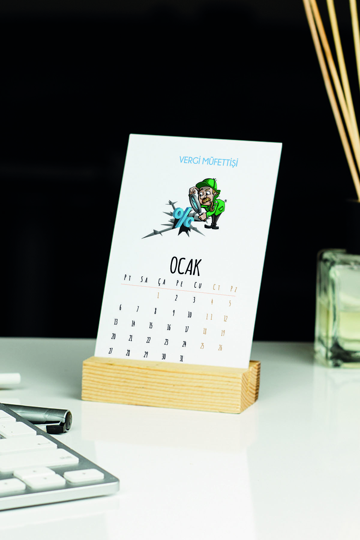 Hediyelen 2022 Vergi Müfettişi Masa Takvimi