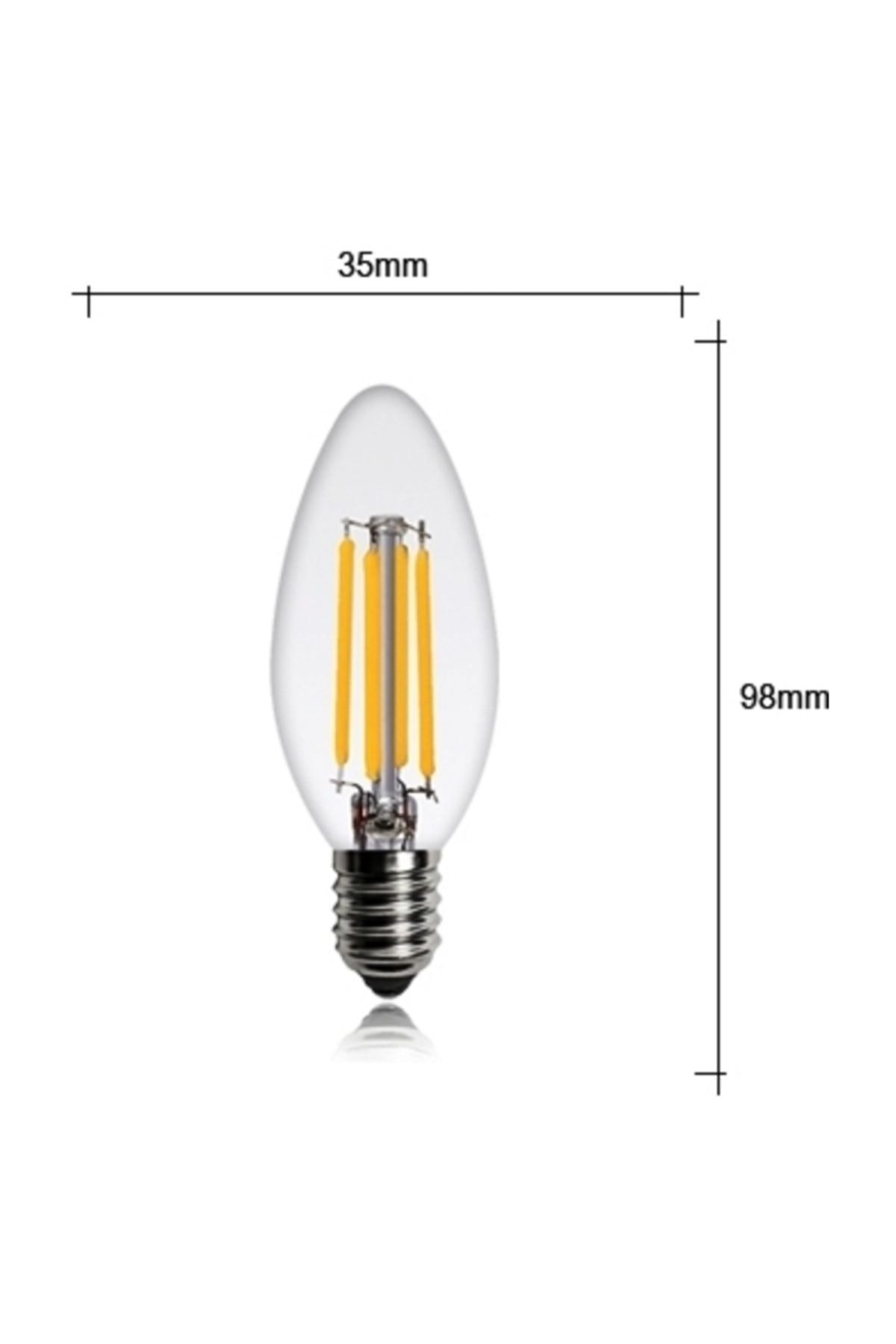 heka e14 duz mum sari 4 watt filament edison tip rustik ampul led ampul fiyati yorumlari trendyol