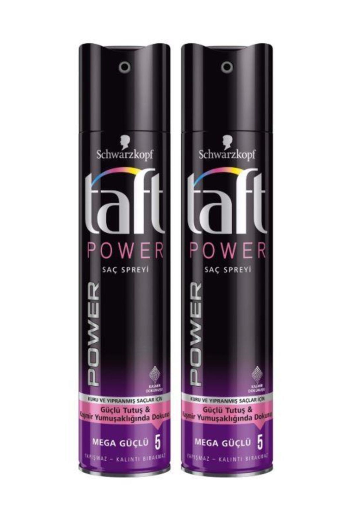 Taft Saç Spreyi Power Kaşmir 250 ml 2 Adet 057562